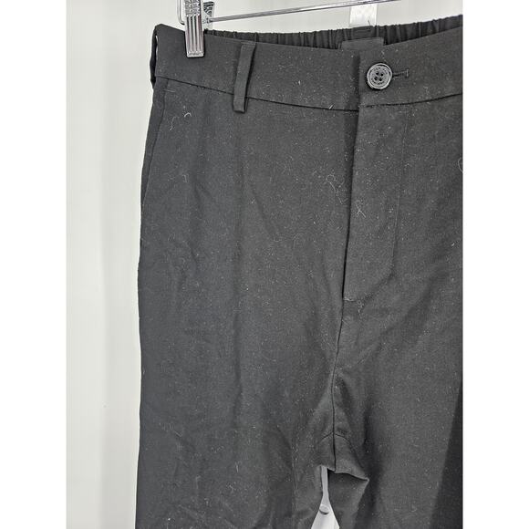H&M Womens Sz S Slim Fit Solid Black Classic Dress Pants - Picture 2 of 4